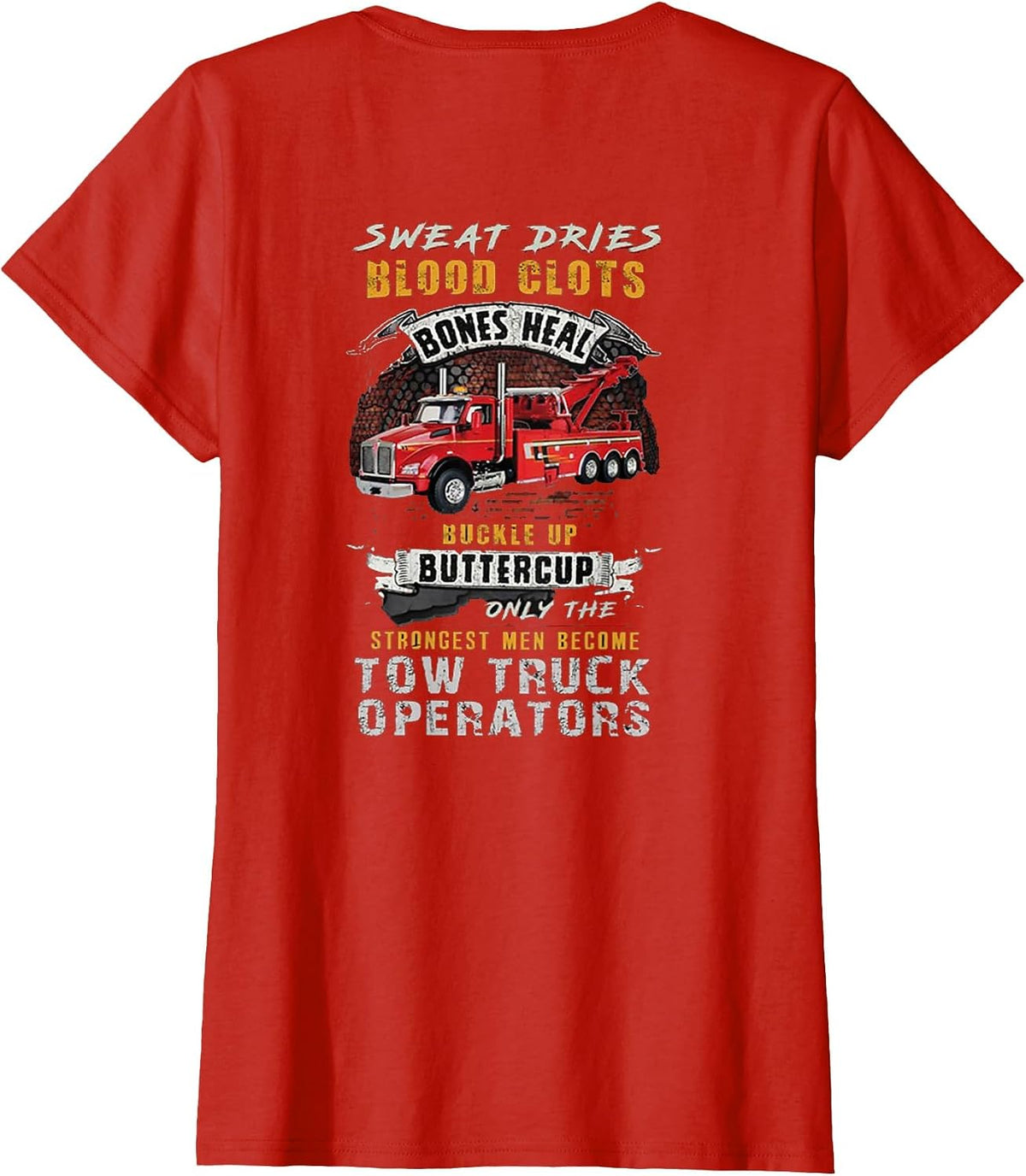 Strongest Tow Truck Operator T-Shirt - Red