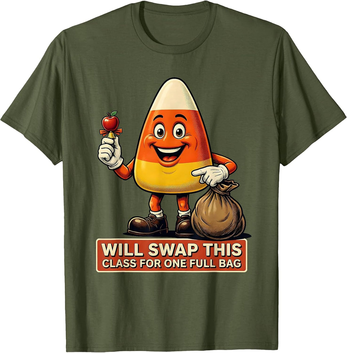 Men's Will Swap This Class For One Full Bag Funny Teacher T-Shirt - Olive Green