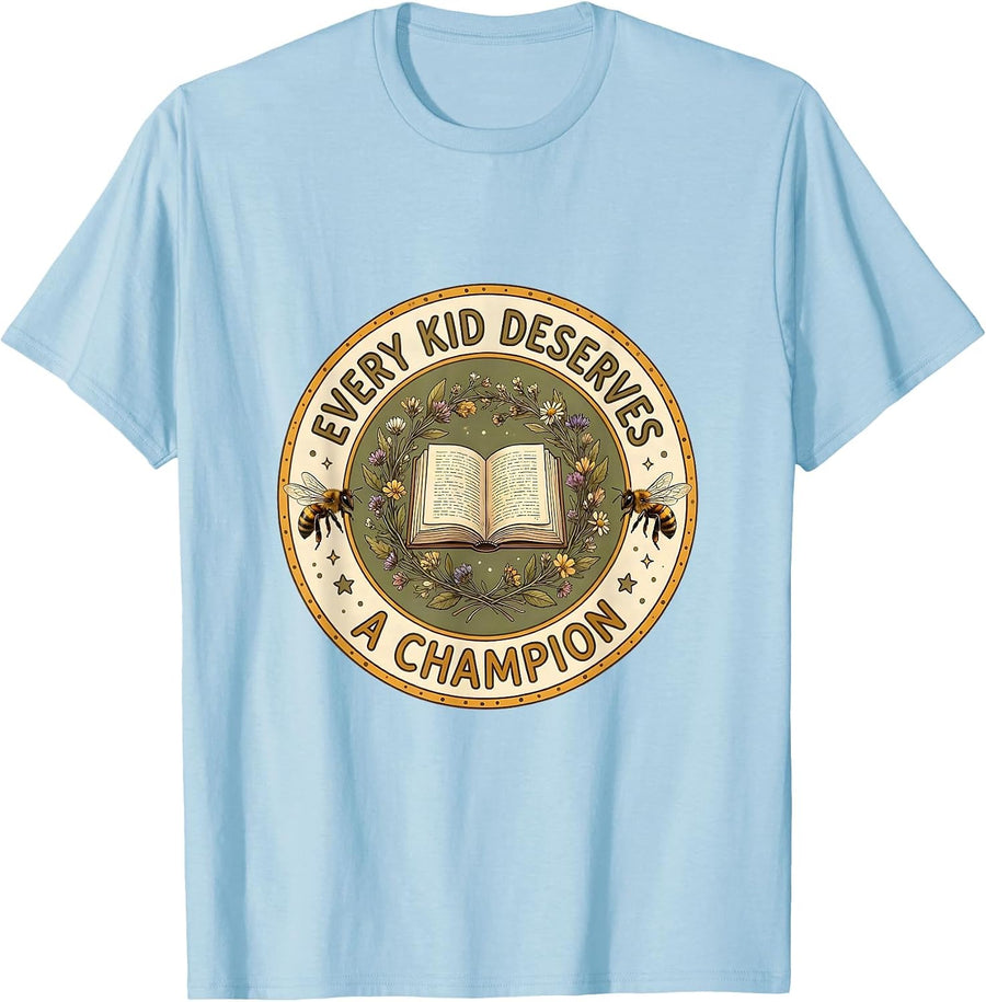 Men's Every Kid Deserves A Champion Special Ed Teacher T-Shirt - Baby Blue