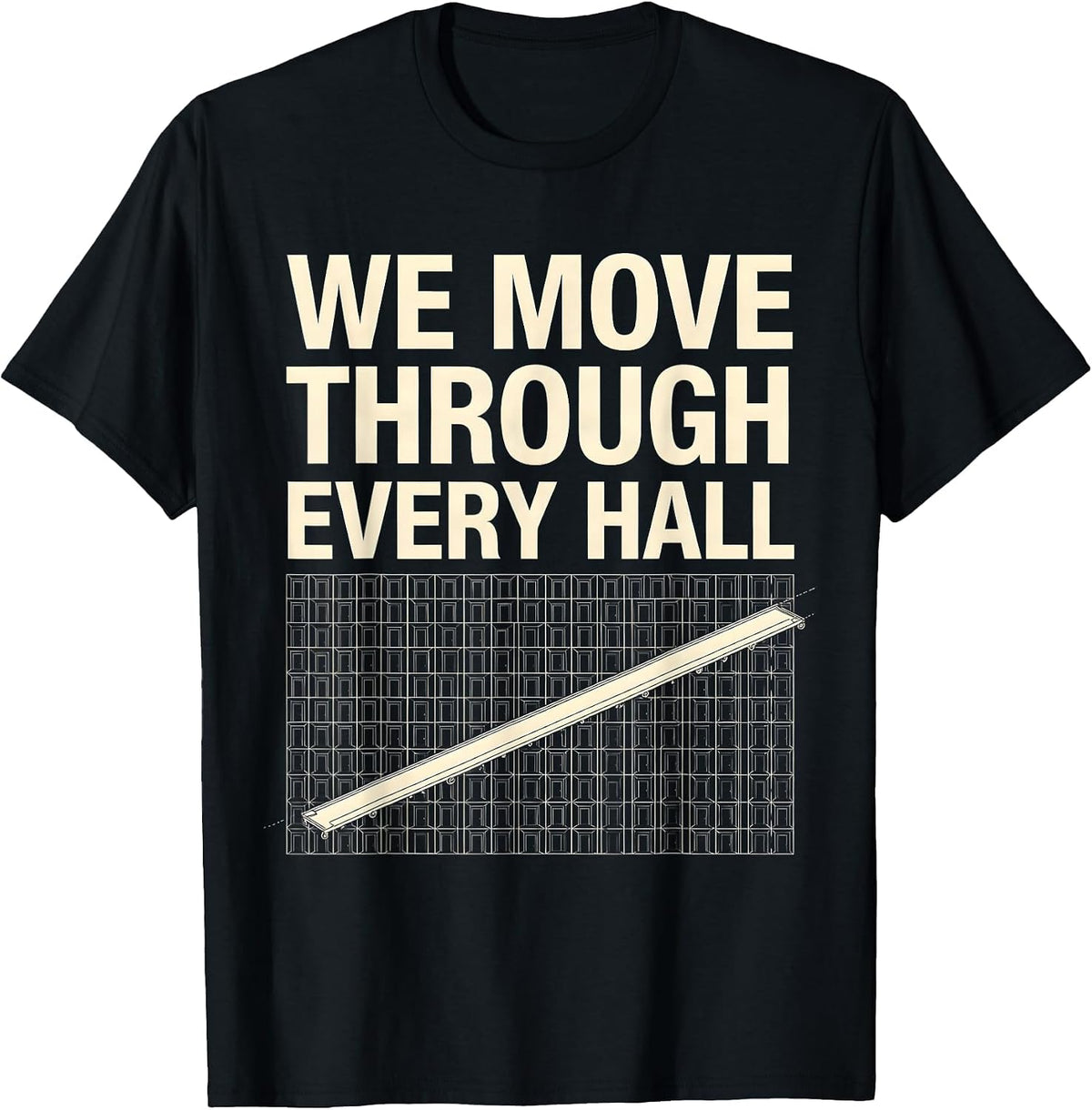 Men's We Move Through Every Hall Specials Squad Teacher Team Pride T-Shirt - Black