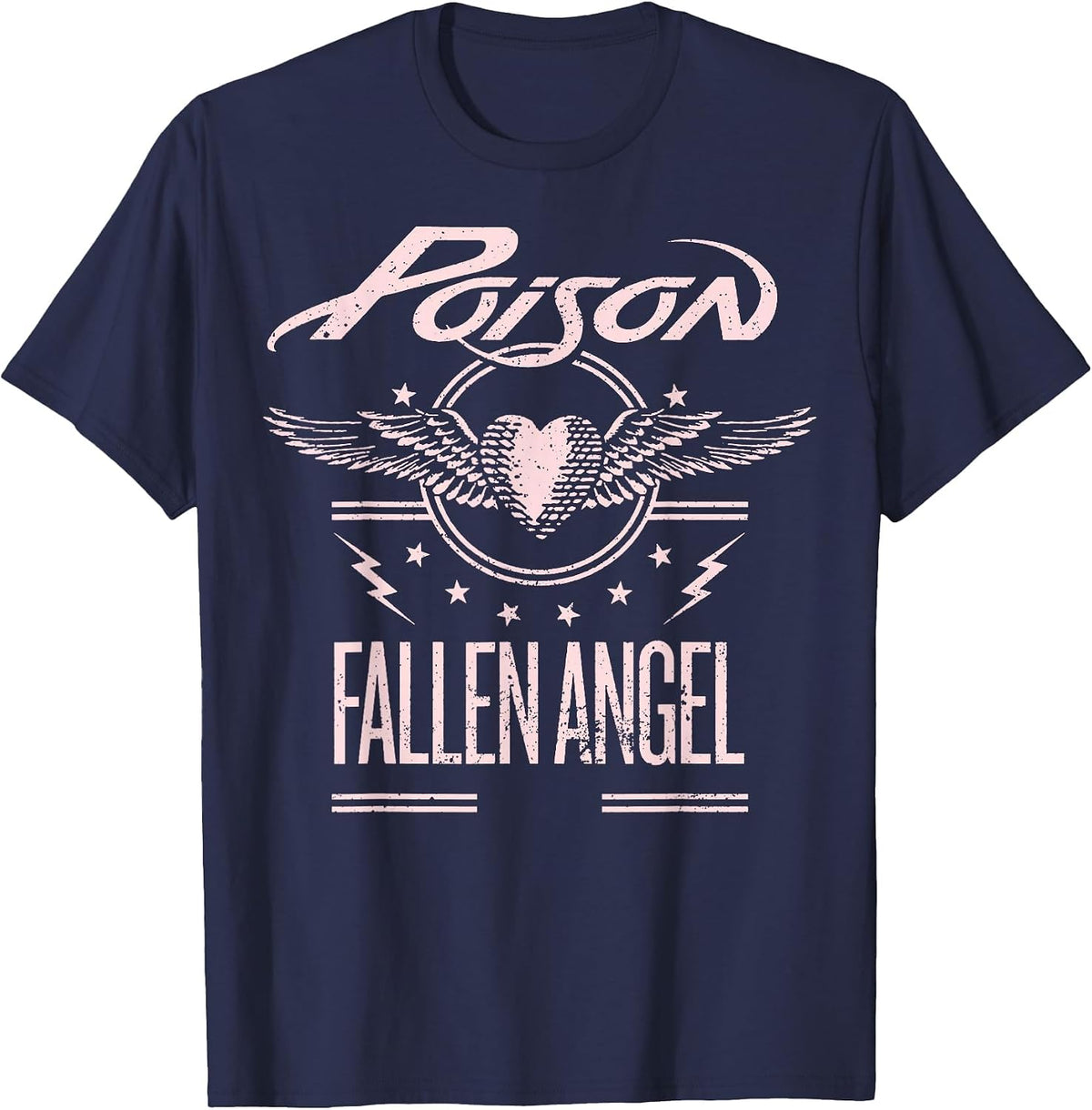 Poison - Fallen Angel T-Shirt - Navy Blue
