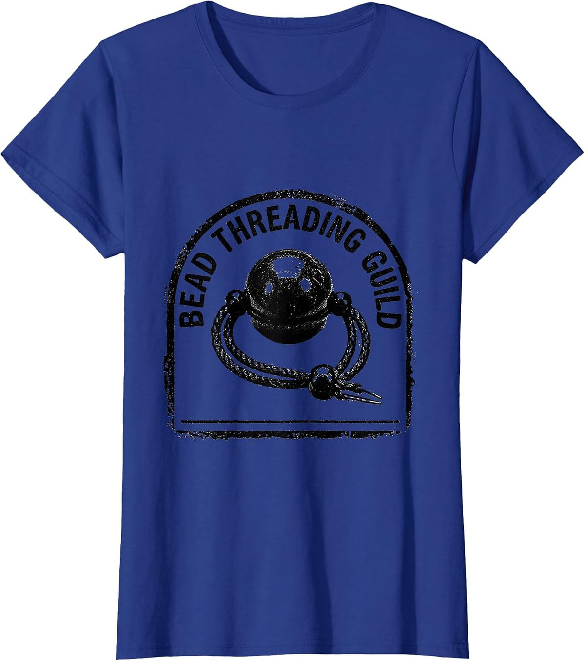 Women's Bead Threading Guild Occupational Therapy OT Month Funny T-Shirt - Royal Blue