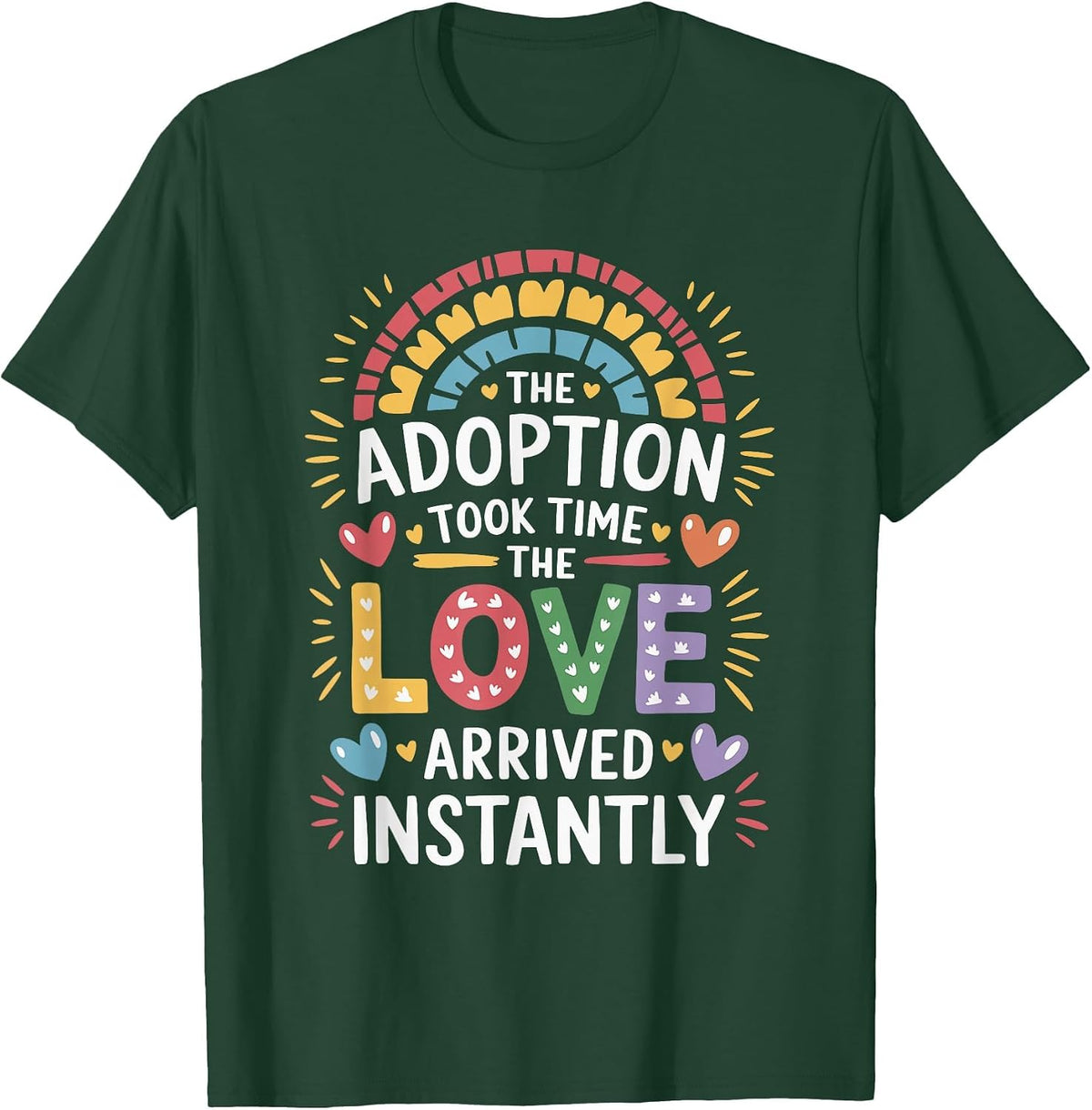 Gotcha Forever Adoption Day, Adoption Day Adoptive Parents T-Shirt - Dark Green