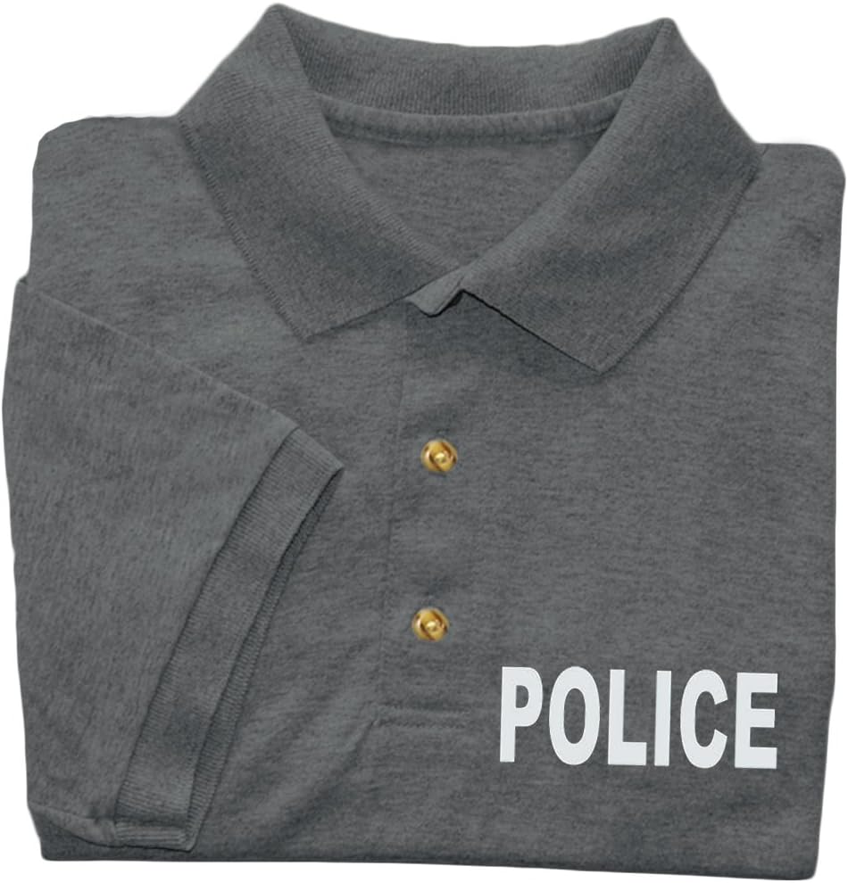 Police Polo Shirt Men's Police man golf shirt t-shirt - Gray