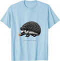 Men's Season's Warmest From Me Cute Hedgehog Animal Lover Gift T-Shirt - Baby Blue