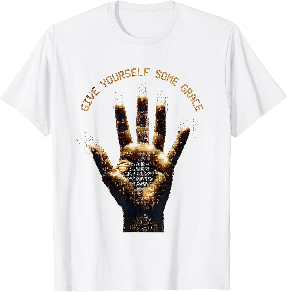 Men's Give Yourself Some Grace Mental Health Matters T-Shirt - White