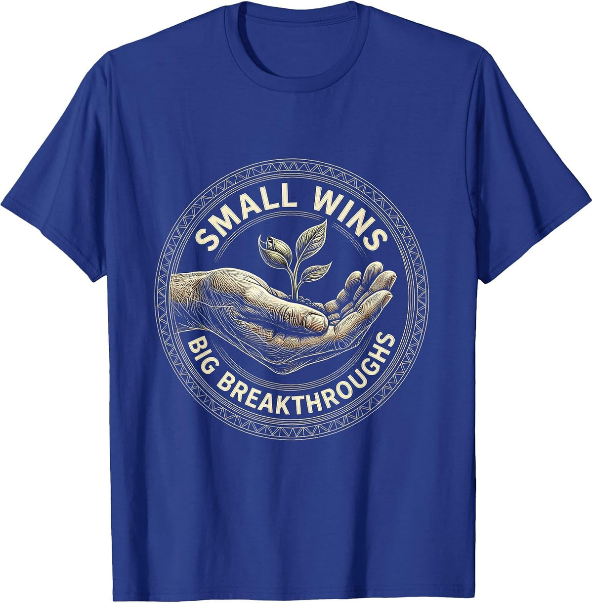 Small Wins Big Breakthroughs Occupational Therapy T-Shirt - Royal Blue
