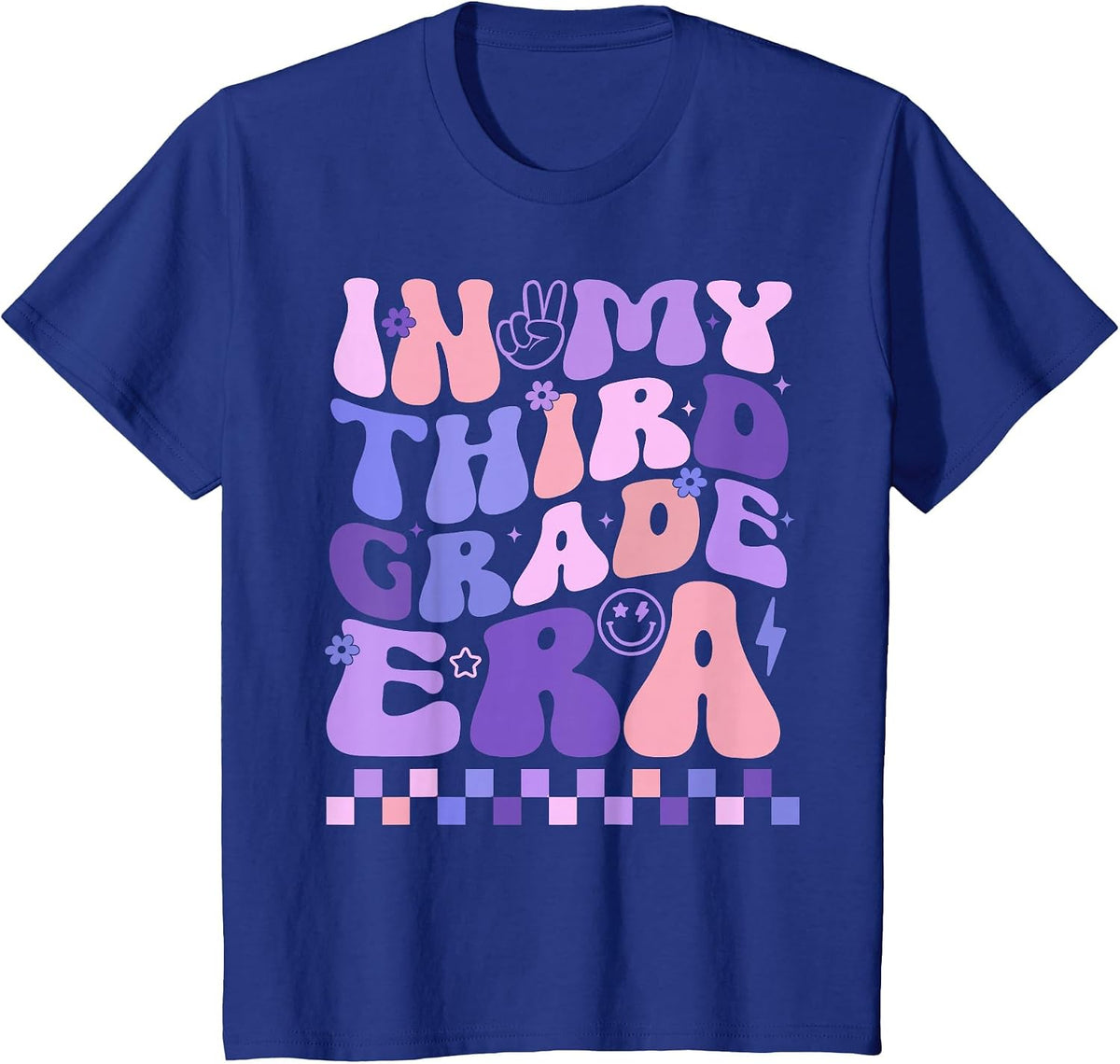 in My Third Grade Era 3rd Grade Teacher Student Boy Girl T-Shirt - Royal Blue