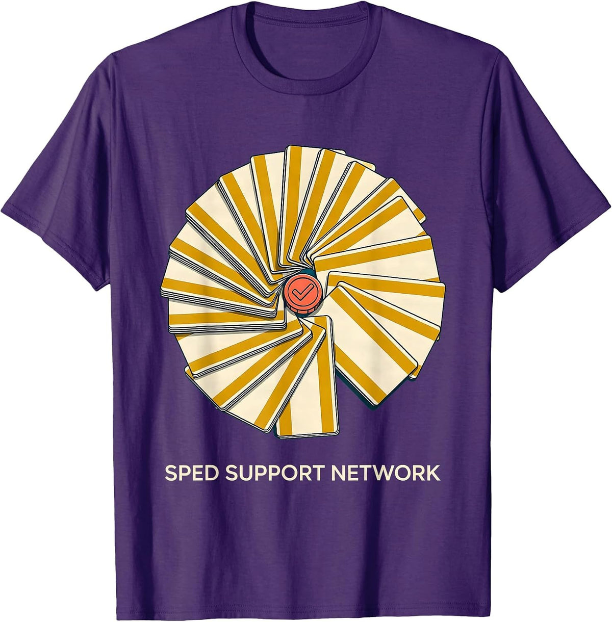 Men's SPED Support Network Midcentury Modern Special Education T-Shirt - Purple