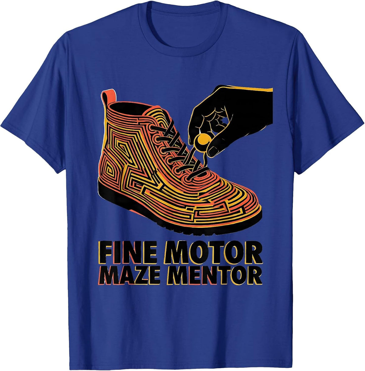Fine Motor Maze Mentor Occupational Therapy Sensory T-Shirt - Royal Blue
