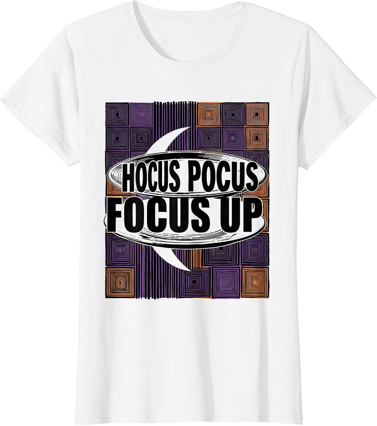 Hocus Pocus Focus Up Funny Halloween Teacher Costume T-Shirt - White