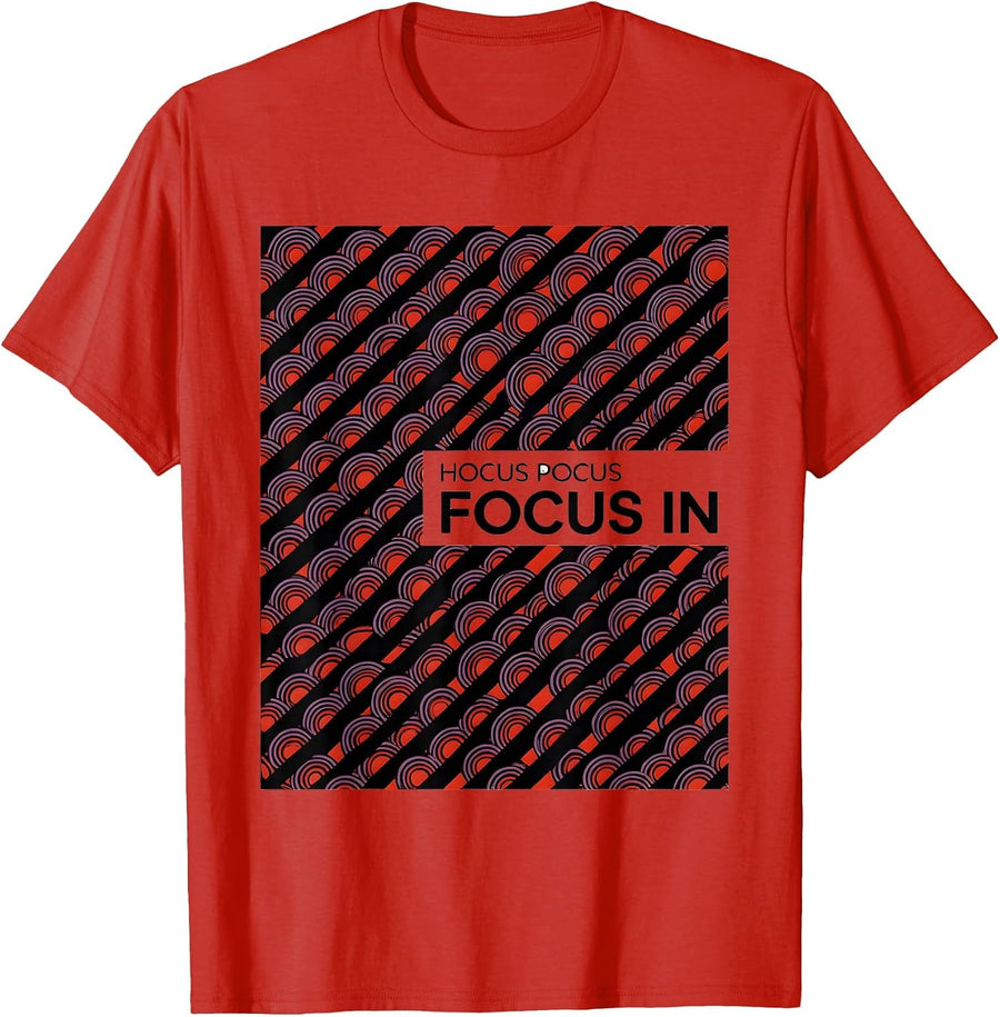Men's Hocus Pocus Focus In Funny Halloween Teacher Costume T-Shirt - Red