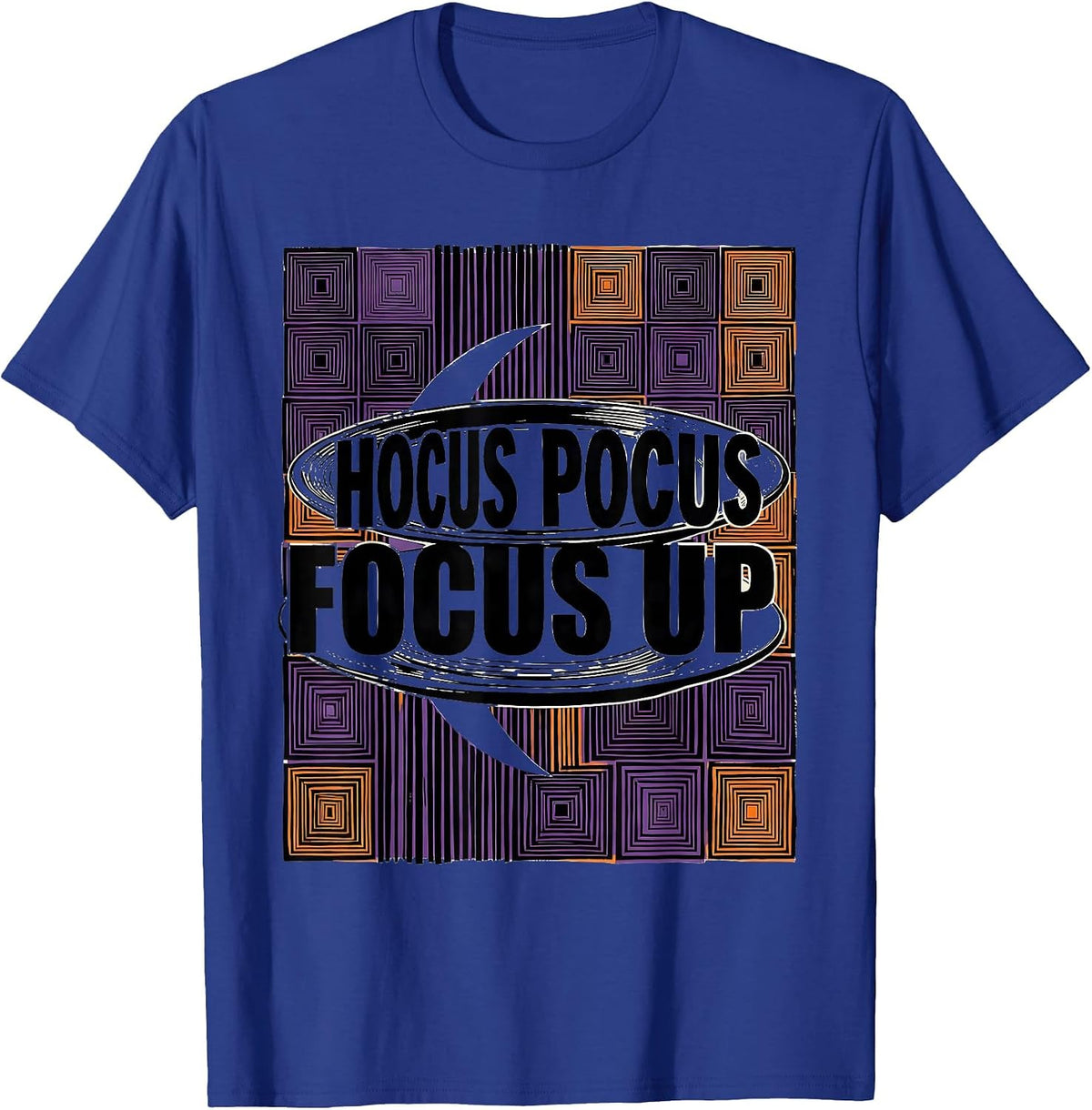Hocus Pocus Focus Up Funny Halloween Teacher Costume T-Shirt - Royal Blue