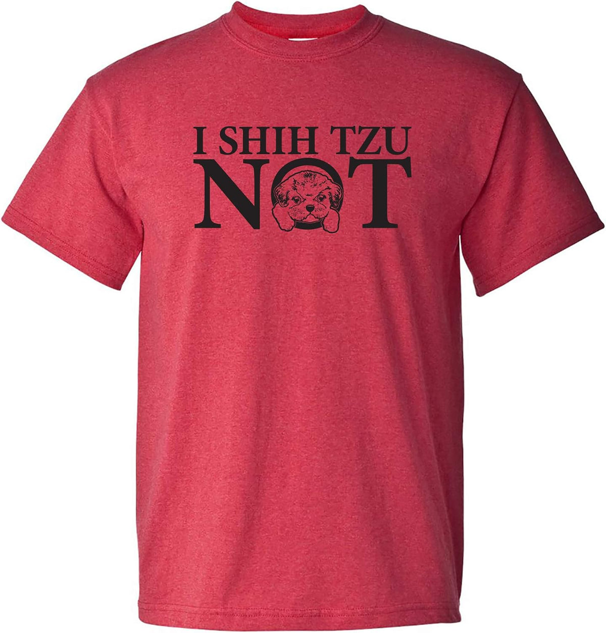 Underground Printing I Shih Tzu Not Tee - SM - HTR Red - As Pictured