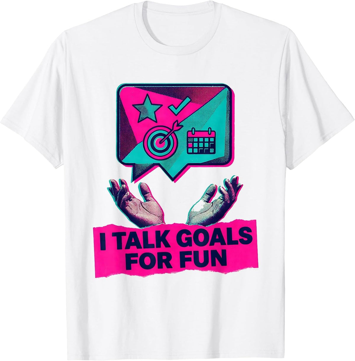 Men's I Talk Goals For Fun Occupational Therapy Design T-Shirt - White