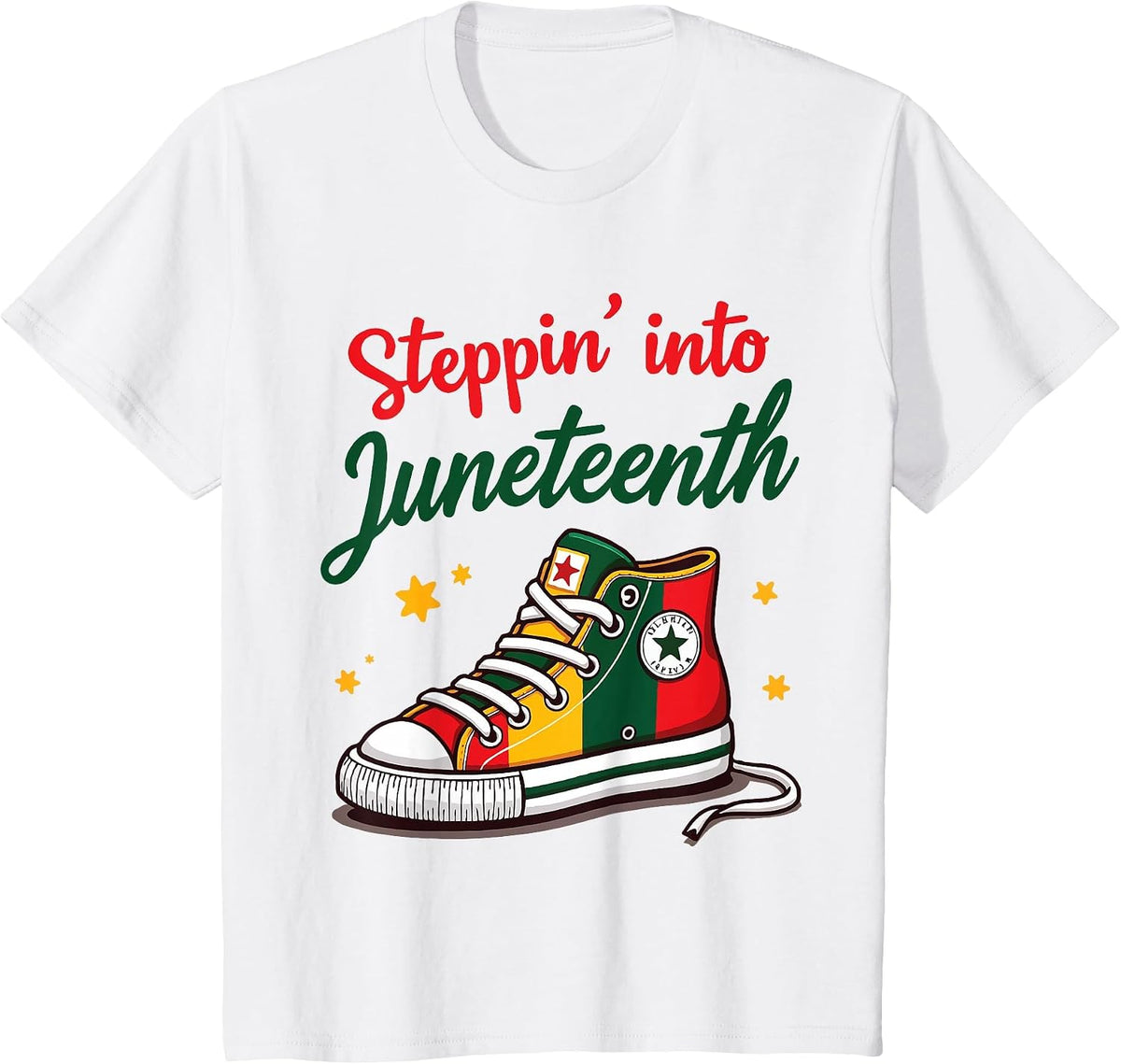 Stepping into juneteenth T-Shirt - White