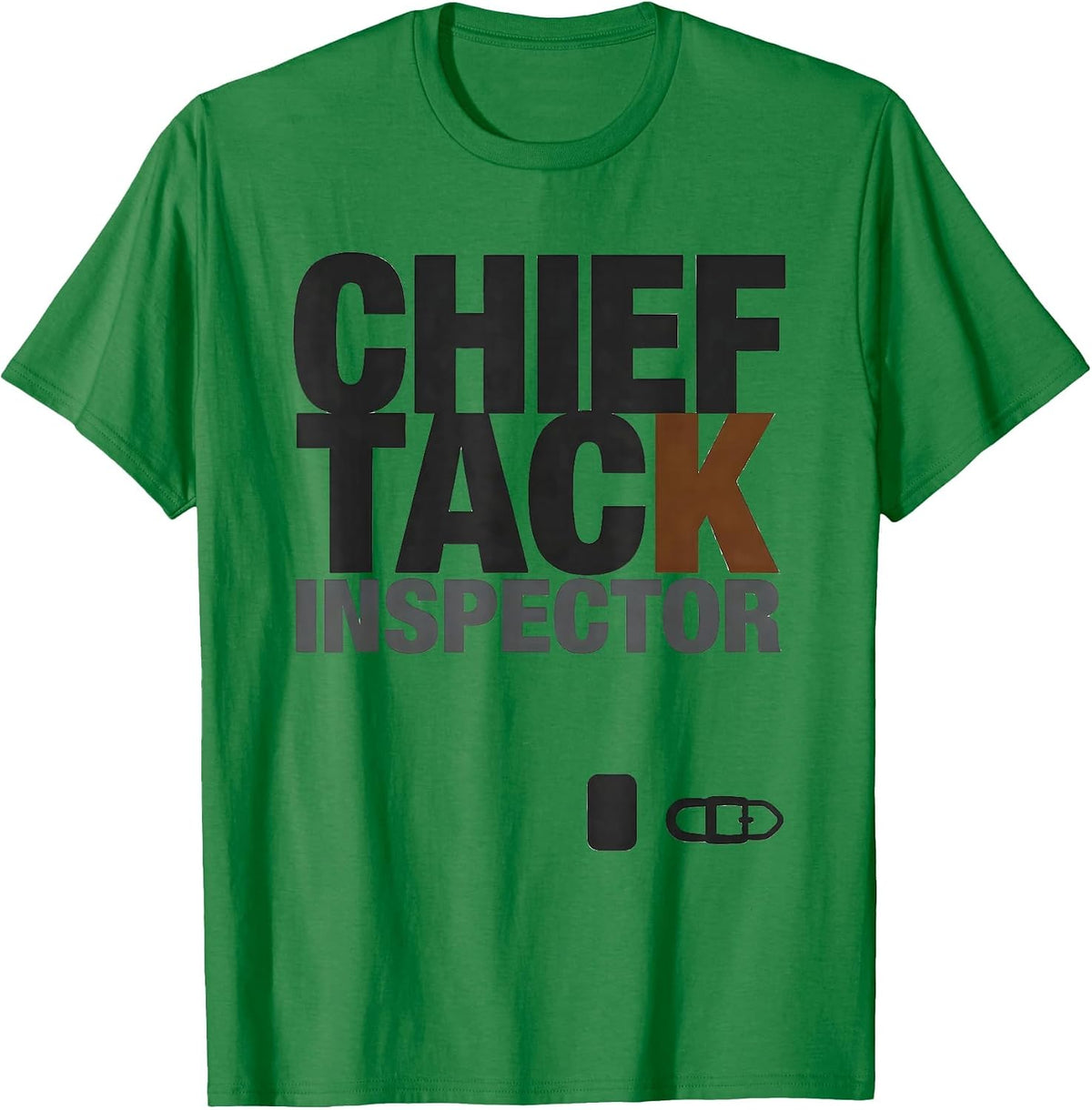 Men's Chief Tack Inspector Funny Horse Lover Equestrian Humor T-Shirt - Kelly Green