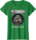 Women's Motion detected at your front door. Same hedgehog. Funny T-Shirt - Kelly Green