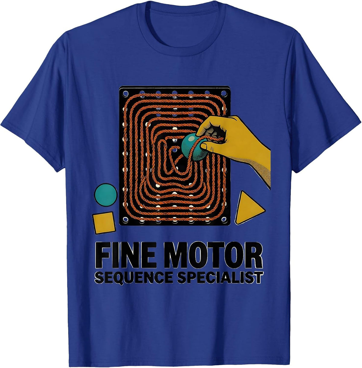 Fine Motor Sequence Specialist Occupational Therapy Sensory T-Shirt - Royal Blue