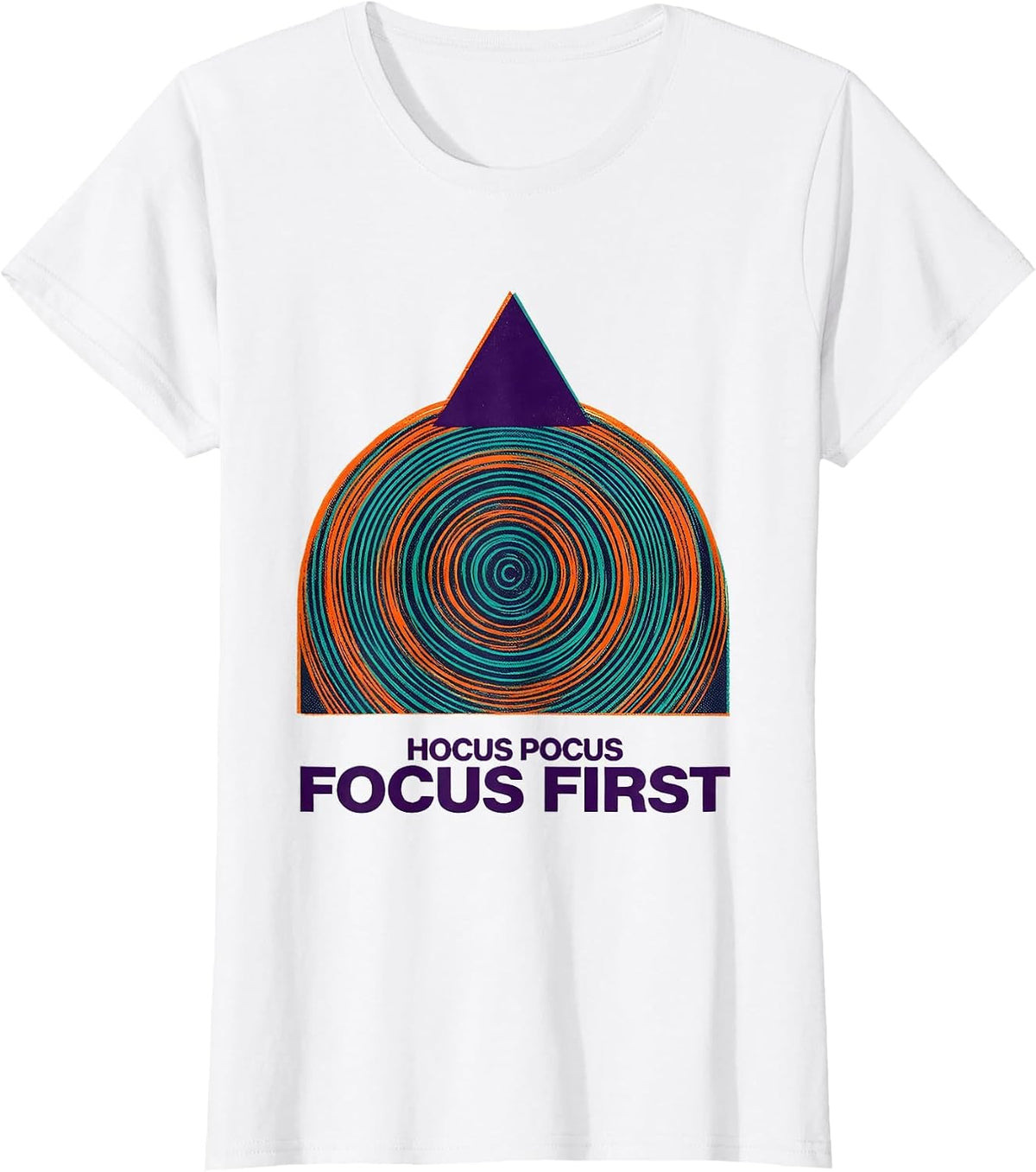 Hocus Pocus Focus First Risograph Funny Teacher Halloween T-Shirt - White