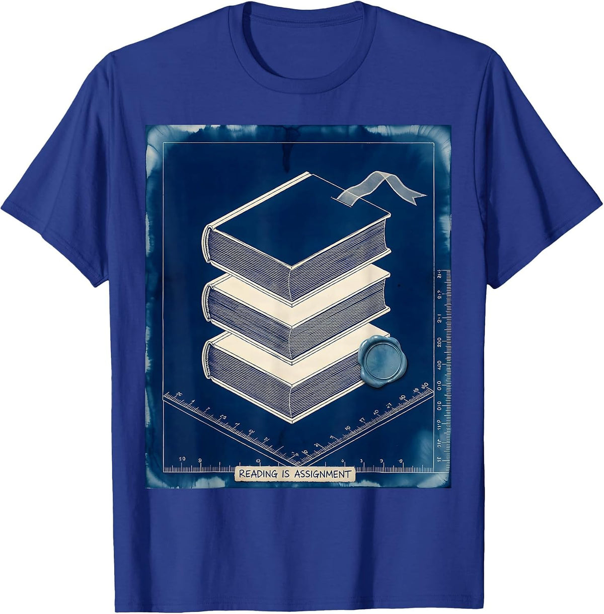 Reading Is Assignment English Literature Teacher Gift T-Shirt - Royal Blue