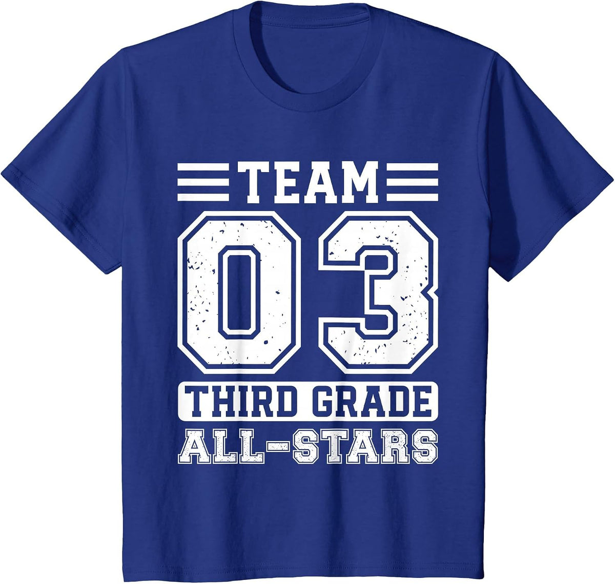 3rd Grade Team T-Shirt Third Grade Back to School T-Shirt - Royal Blue