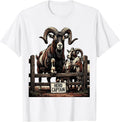 Men's Herd Captain Funny Goat Farmer Goat Lover Gift T-Shirt - White