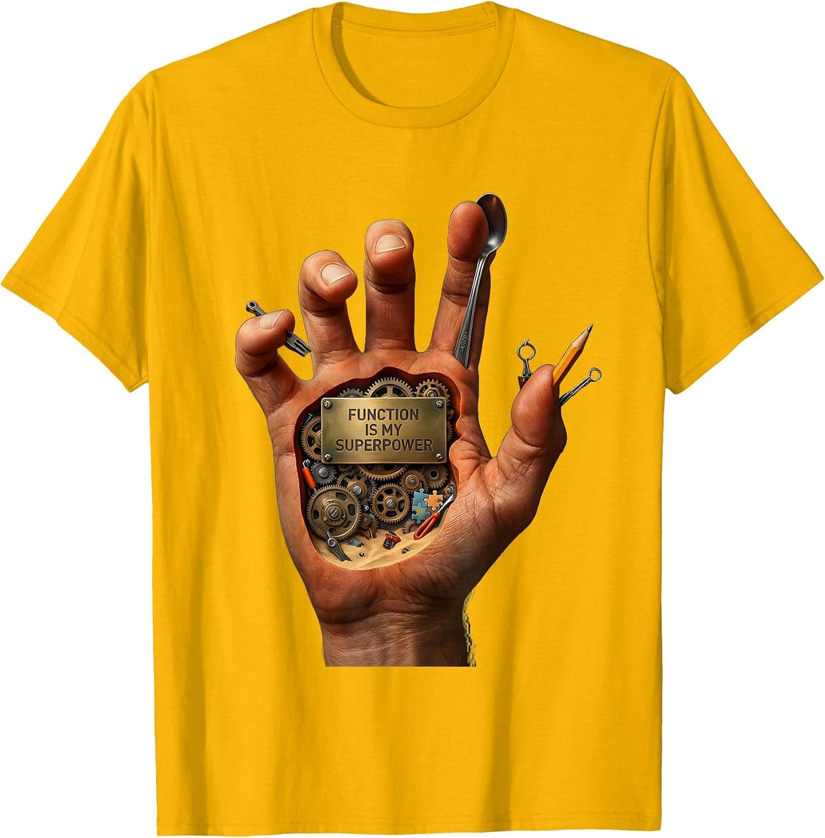 Function Is My Superpower Occupational Therapy Design T-Shirt - Golden Yellow