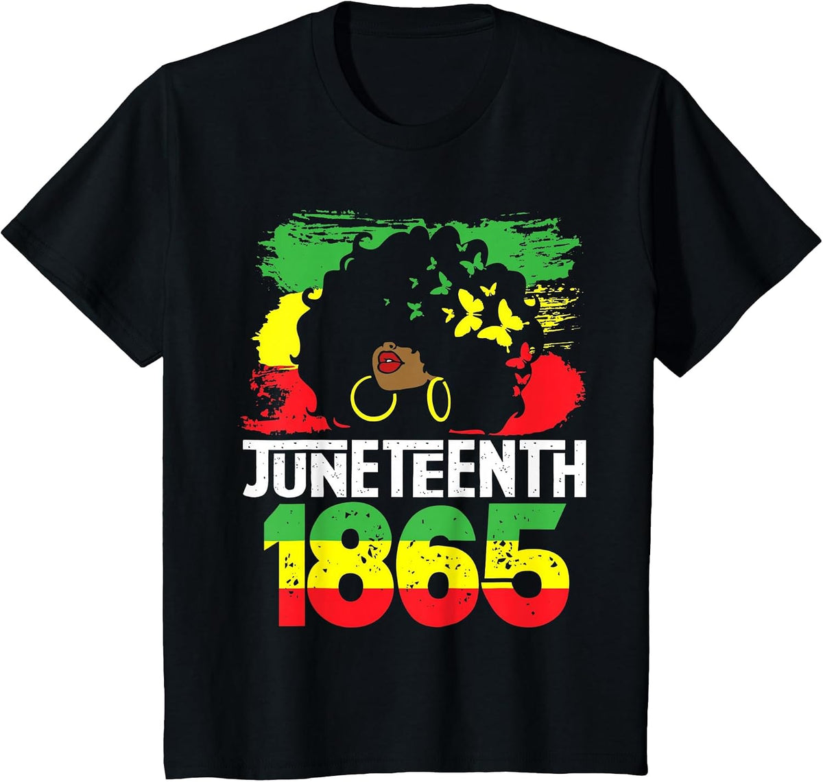 Juneteenth is My Independence Day Black Women Black Pride T-Shirt - Black