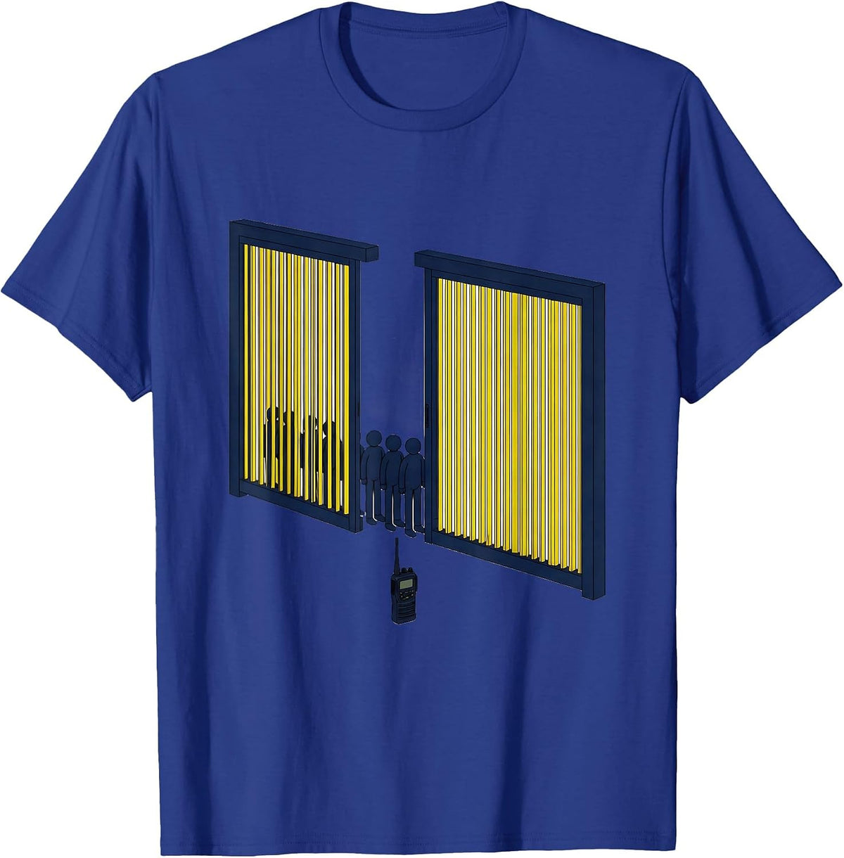 Exploded Corrections Gate Duty Radio Officer Humor T-Shirt - Royal Blue