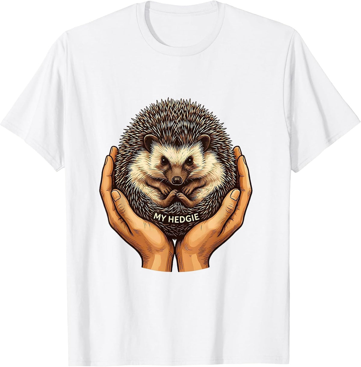 Men's My Hedgie Cute Hedgehog Lover Animal Humor T-Shirt - White