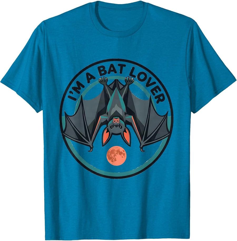 I'm A Bat Lover Funny Bat Enthusiast Wildlife Conservation T-Shirt - Sapphire Blue