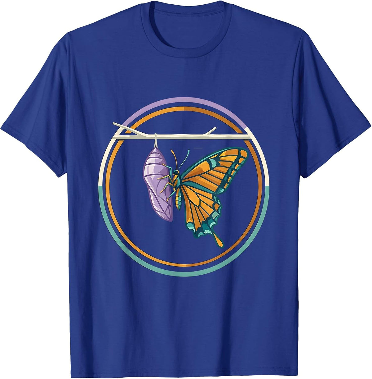 Men's Sped Teacher Butterfly Transformation Graphic T-Shirt - Royal Blue