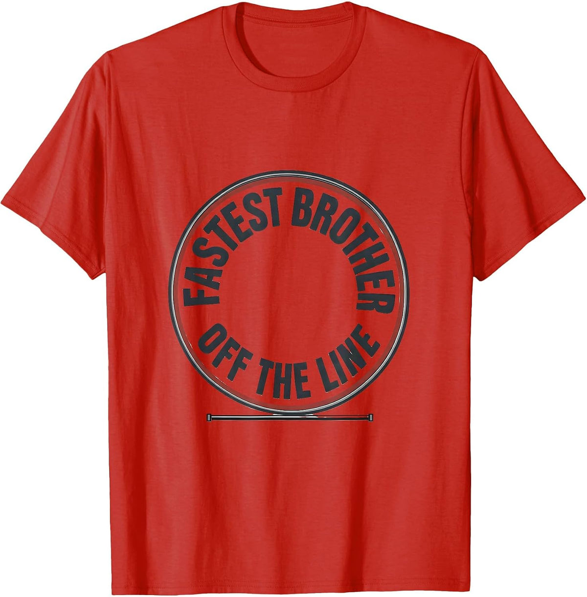 Men's Fastest Brother Off The Line Patriotic RC Racing Drag Strip T-Shirt - Red