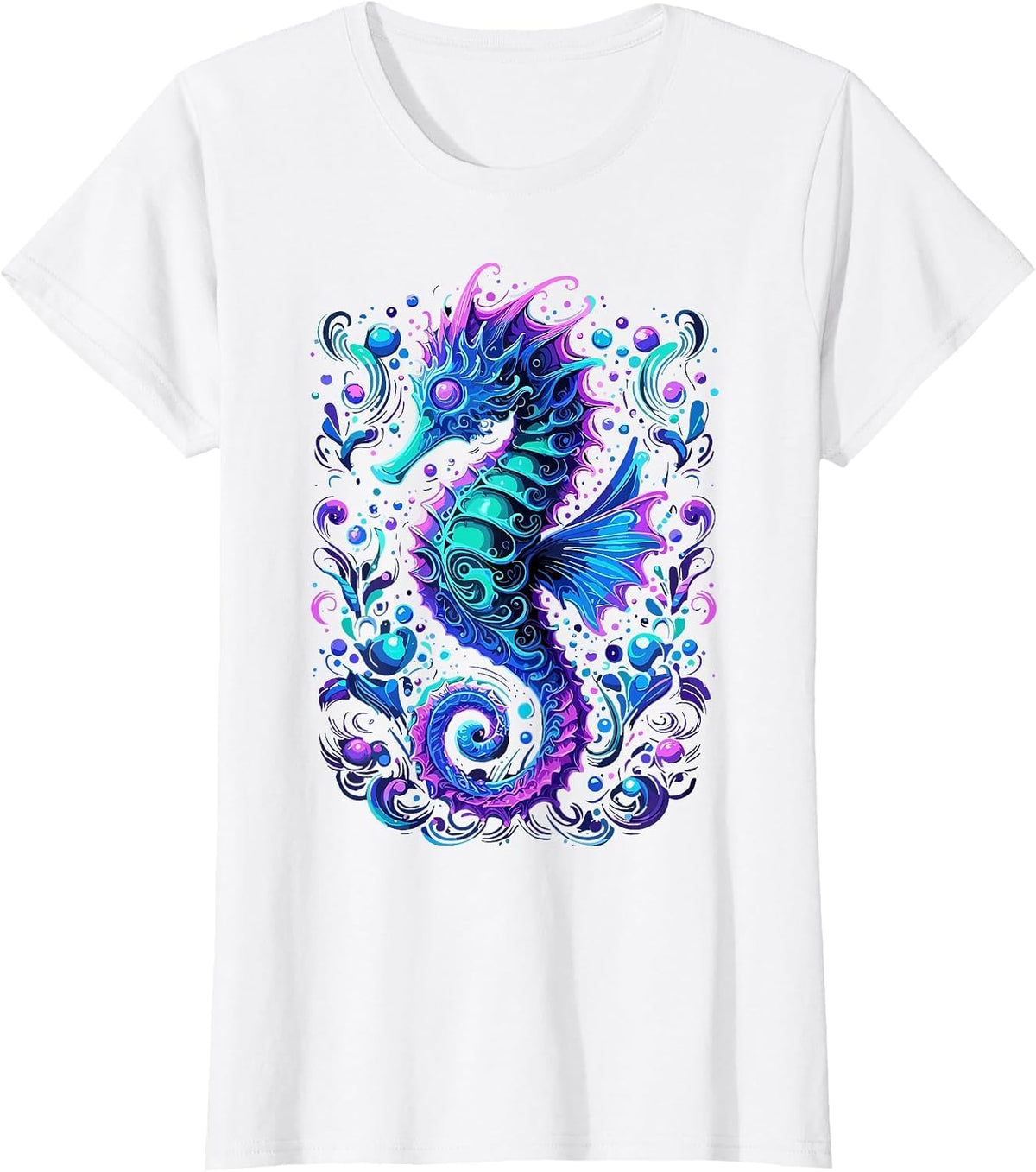 Cute Seahorse Lover Seahorse T-Shirt - White