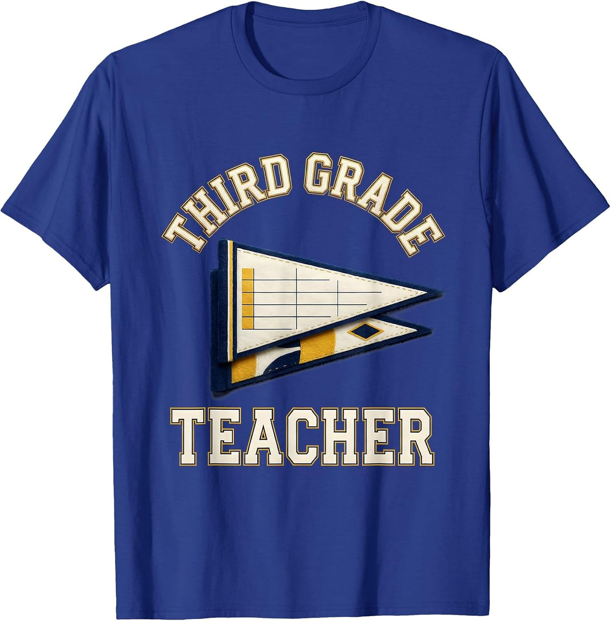 Third Grade Teacher Sports Back To School Teacher Girl T-Shirt - Royal Blue