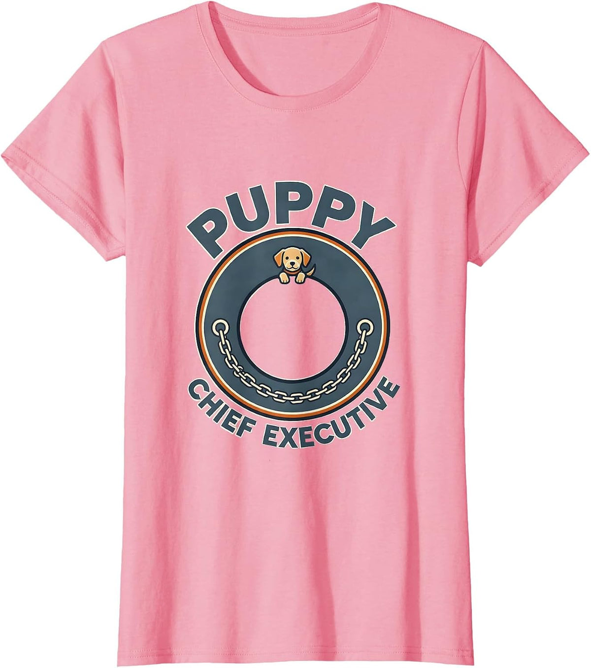 Women's Puppy Chief Executive Funny Dog Lover Gift Women Girls T-Shirt - Pink