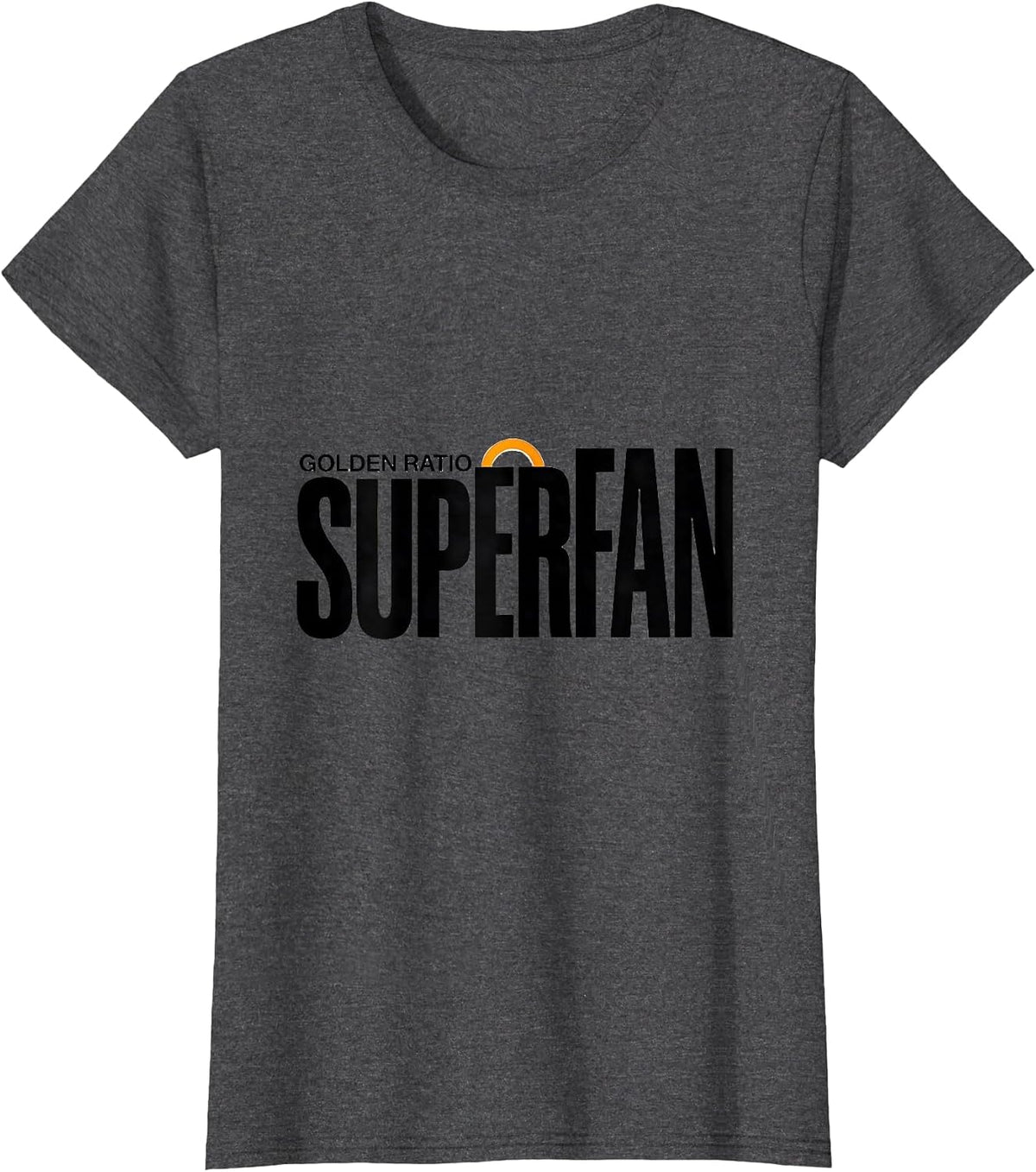 Women's Golden Ratio Superfan Math Enthusiast Sacred Geometry Phi T-Shirt - Dark Heather Grey