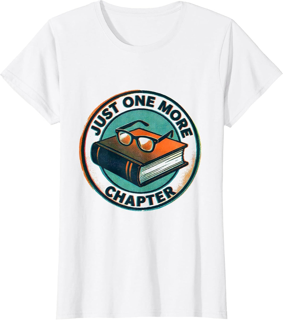 Closed Book Badge Librarian Reading Humor T-Shirt - White