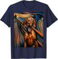 Expressionist Artsy Vizsla Dog | Artistic Vizsla T-Shirt - Navy Blue