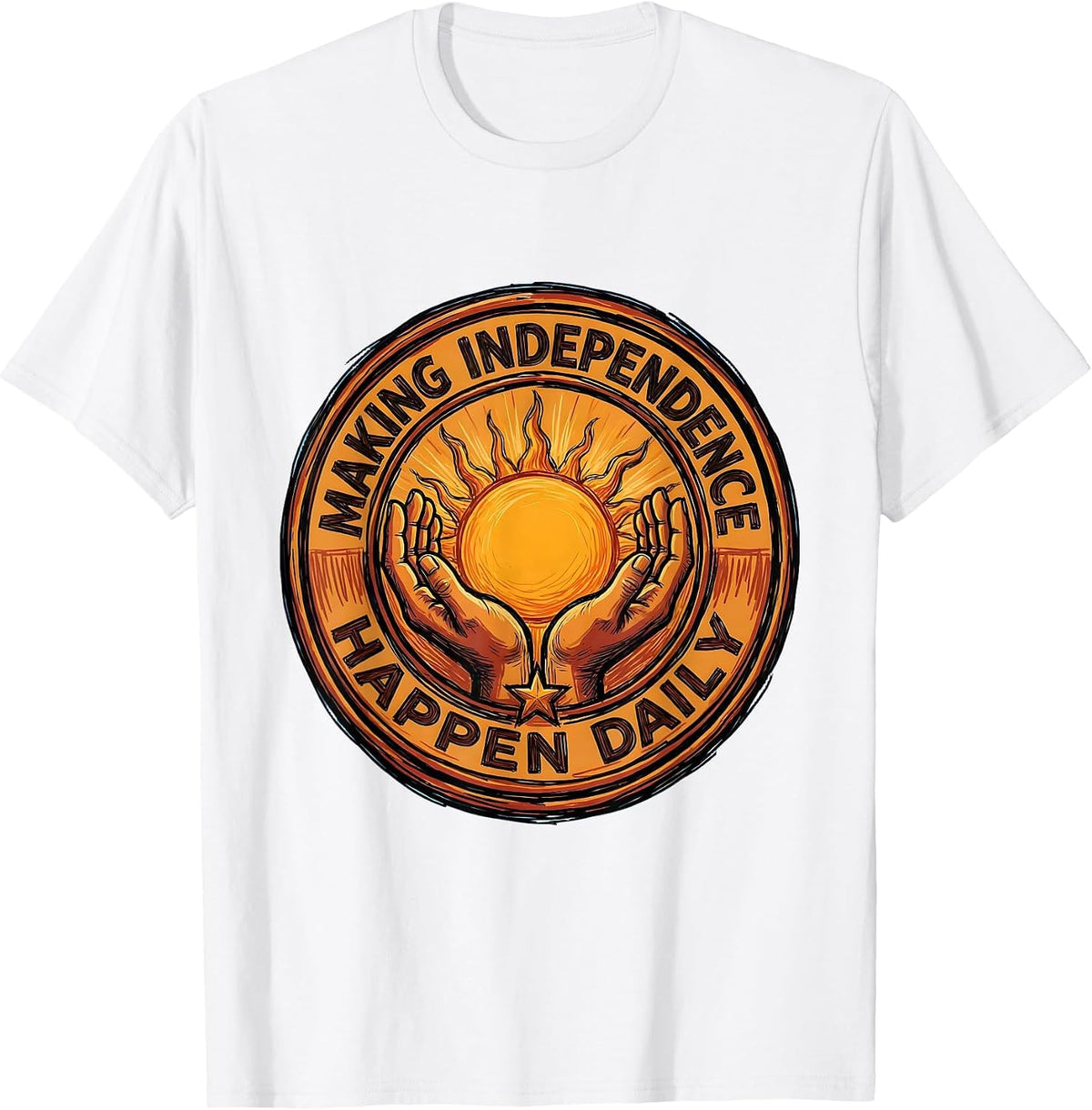 Men's Making Independence Happen Daily Occupational Therapy T-Shirt - White