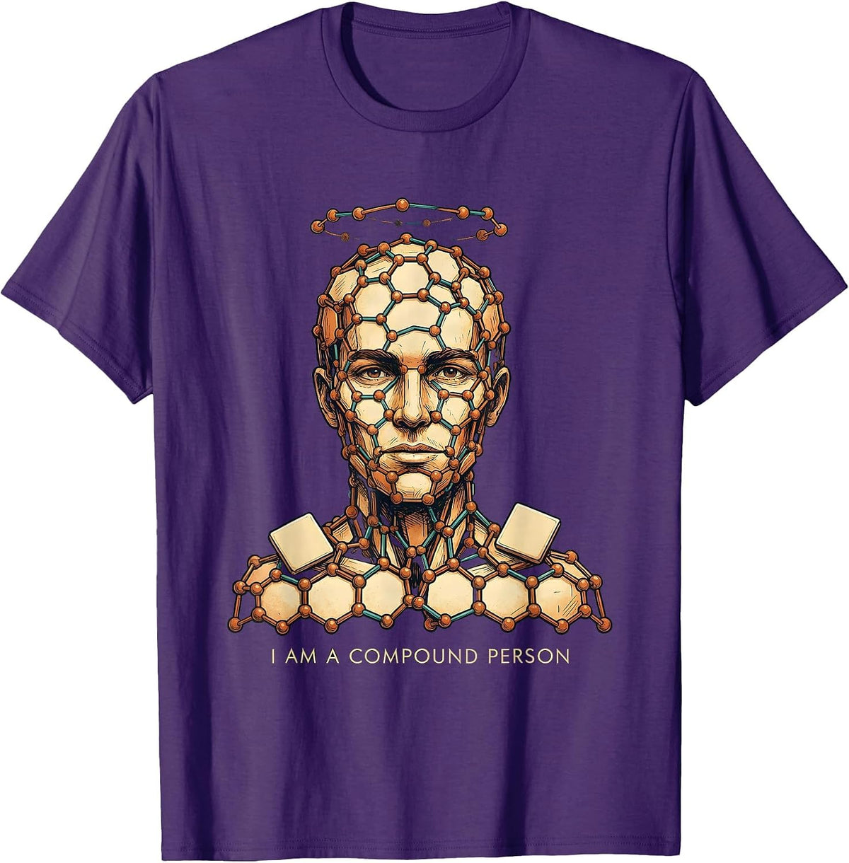 Men's I Am A Compound Person Funny Chemistry Science Student Gift T-Shirt - Purple