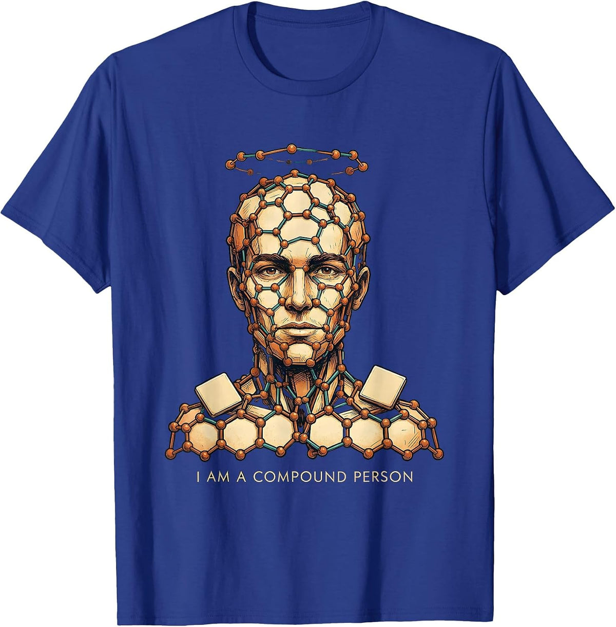 Men's I Am A Compound Person Funny Chemistry Science Student Gift T-Shirt - Royal Blue