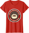 Women's I'm The Hedgehog One This Christmas Cute Hedgehog Lover Gift T-Shirt - Red