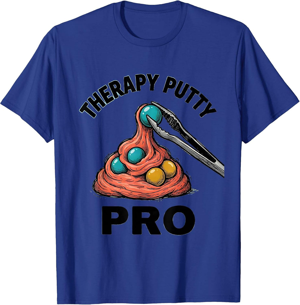 Men's Therapy Putty Pro Occupational Therapy Sensory Processing T-Shirt - Royal Blue