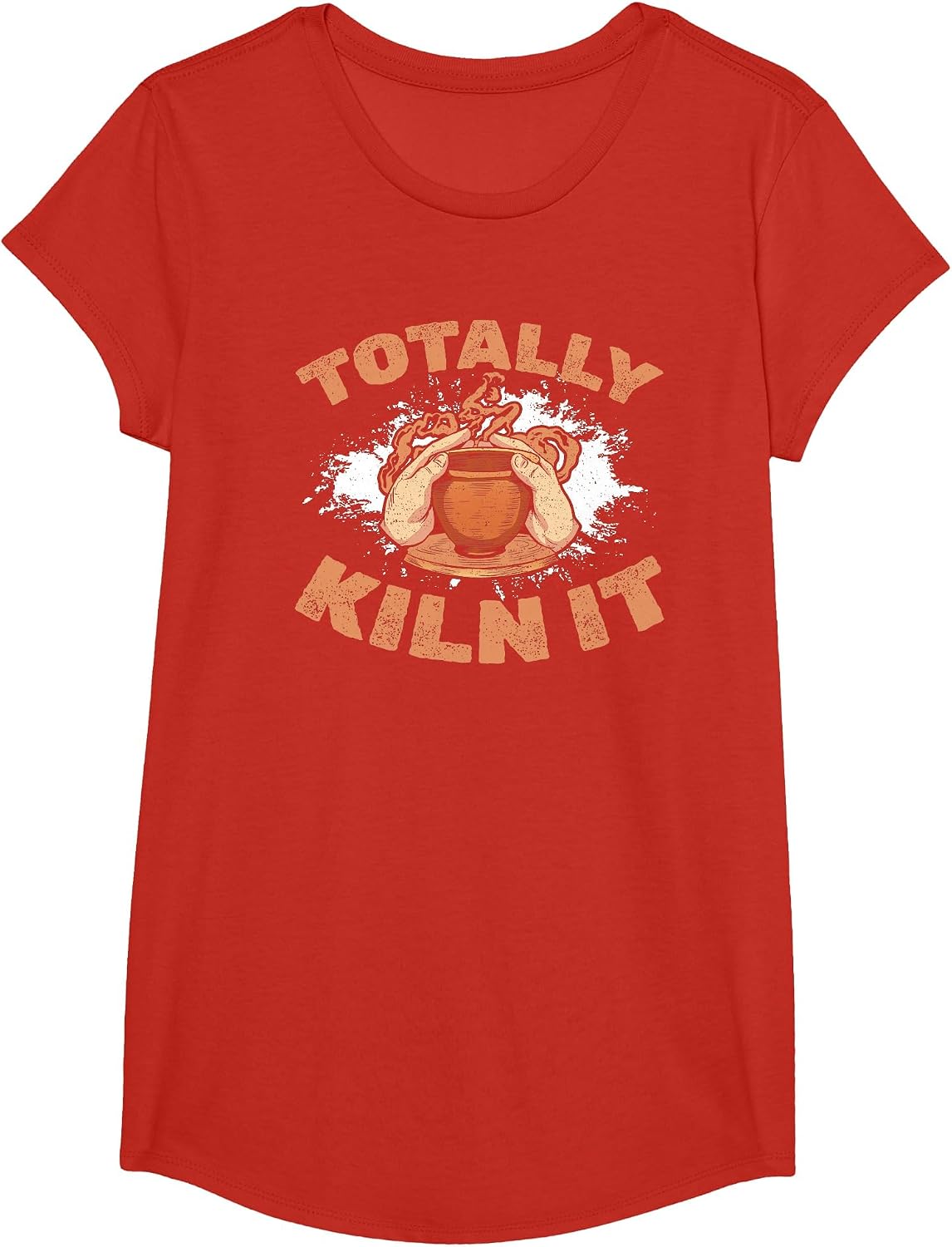 Totally Kiln It Ceramic Potter Ceramicist Craft Artist T-Shirt - Girls Red