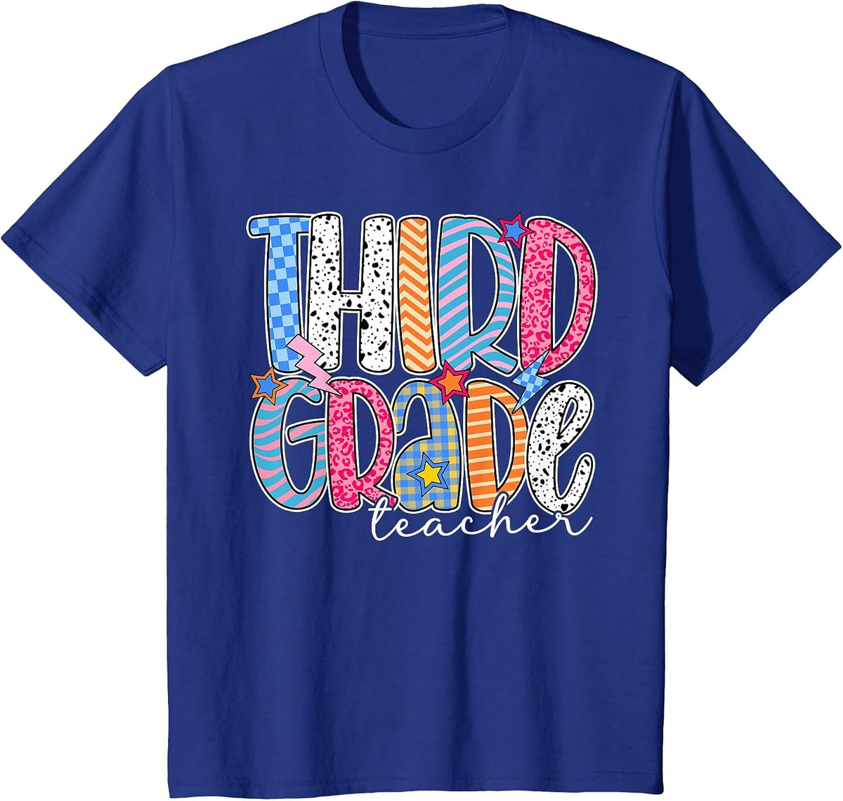 Third Grade Teacher 3rd Grade Teachers Back to School T-Shirt - Royal Blue