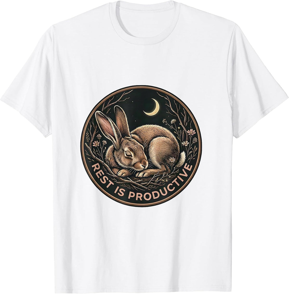 Men's Rest Is Productive Mental Health Matters Design T-Shirt - White