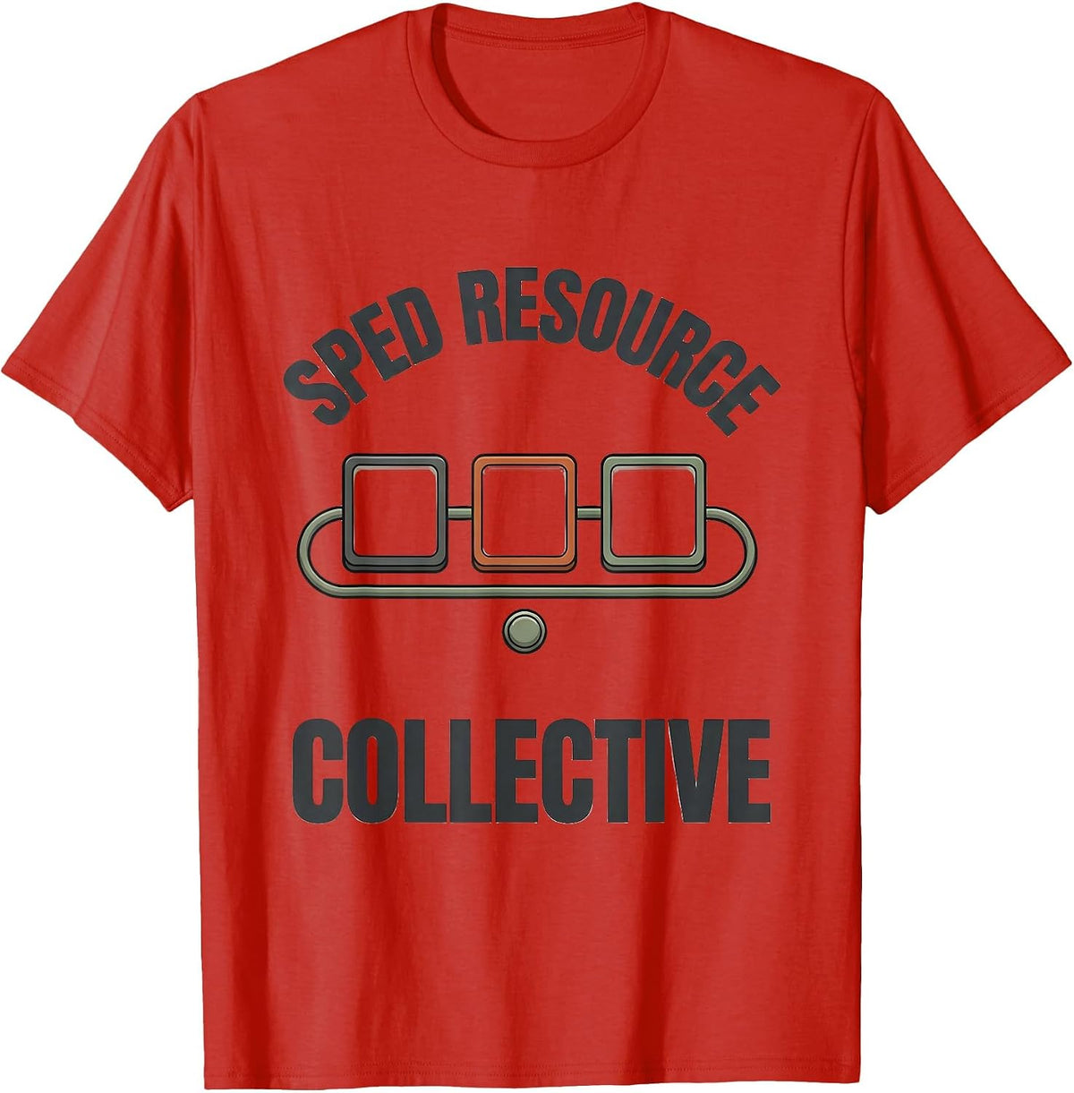 Men's SPED Resource Collective Special Education Teacher Squad T-Shirt - Red