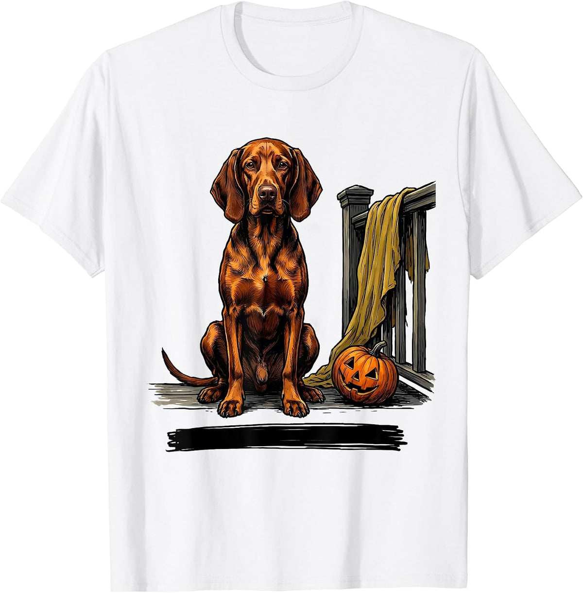 Men's Vizsla Because People Are Creepy Halloween Dog Humor T-Shirt - White